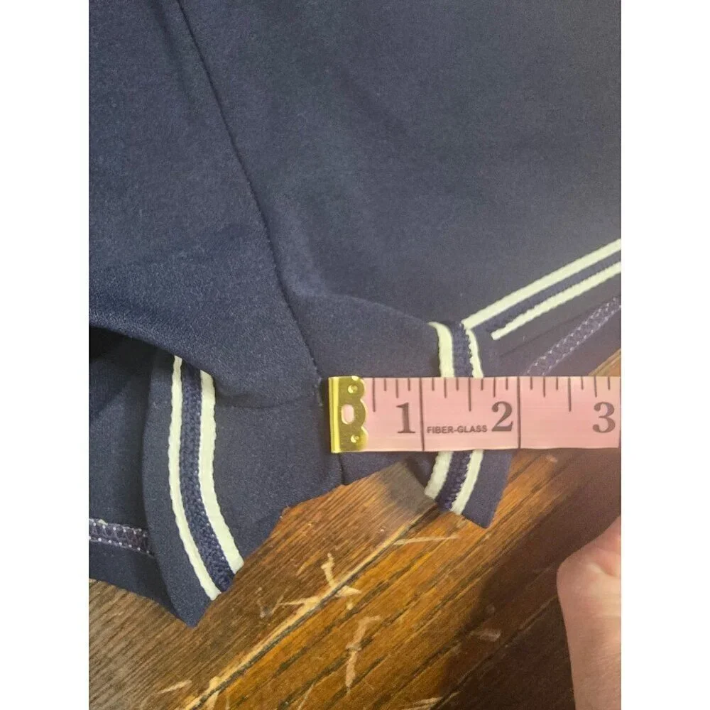 Vintage 60s 70s Navy Blue Boys Shorts Swim Trunk Donmoor Whale